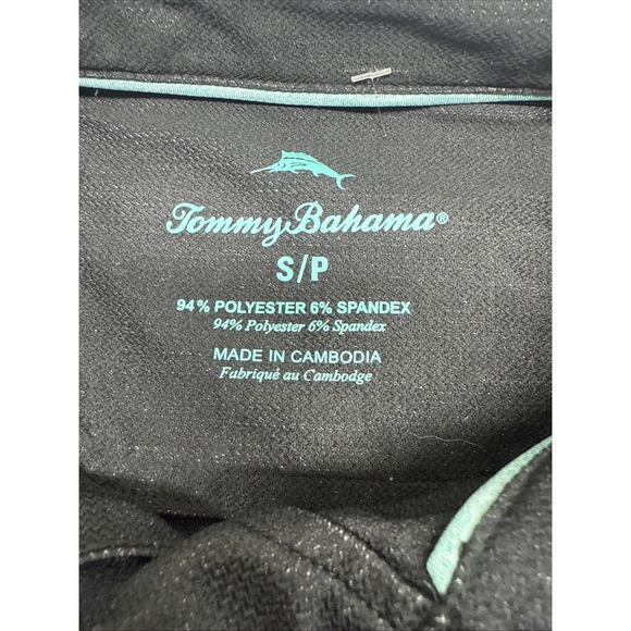 Tommy Bahama Polo Shirt Mens Size Small Gray Short Sleeve - Picture 6 of 8